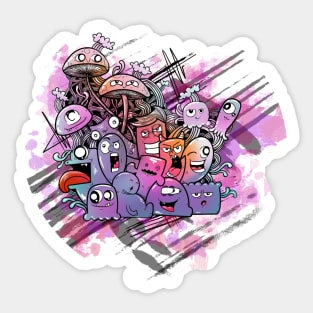 Doodle – monsters Sticker